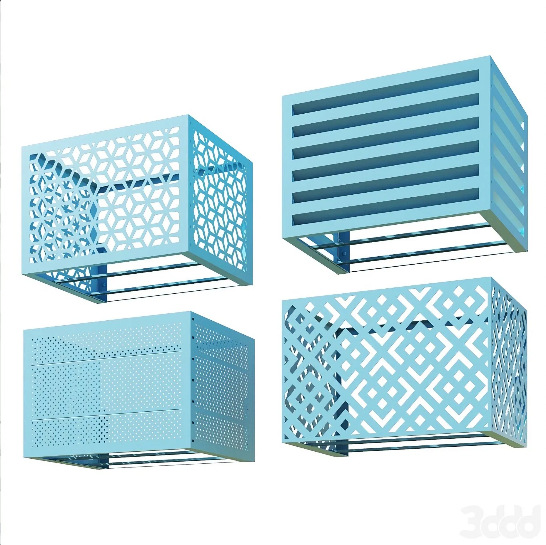 Factory Direct Price Customized Exterior Aluminum Alloy Air Conditioner Cover Outdoor Unit