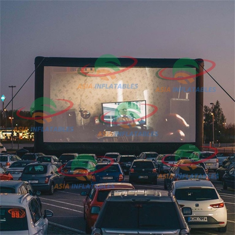 Drive-in Movie Theaters Foldable Inflatable Movie Screen