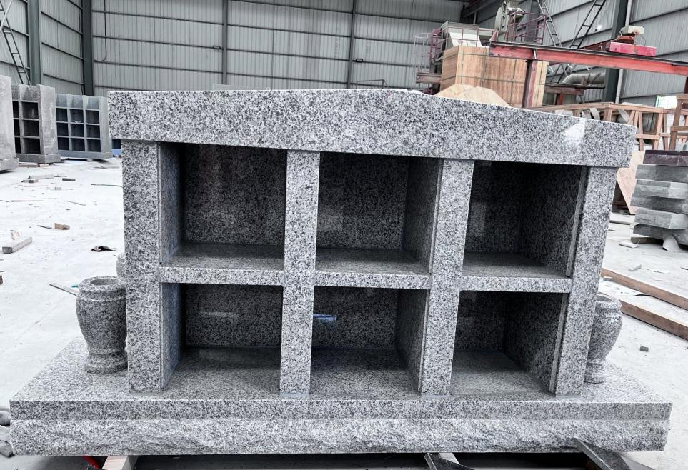 Family Columbarium Absolute Black China G603 Grey Granite Columbarium Niche for Cemetery