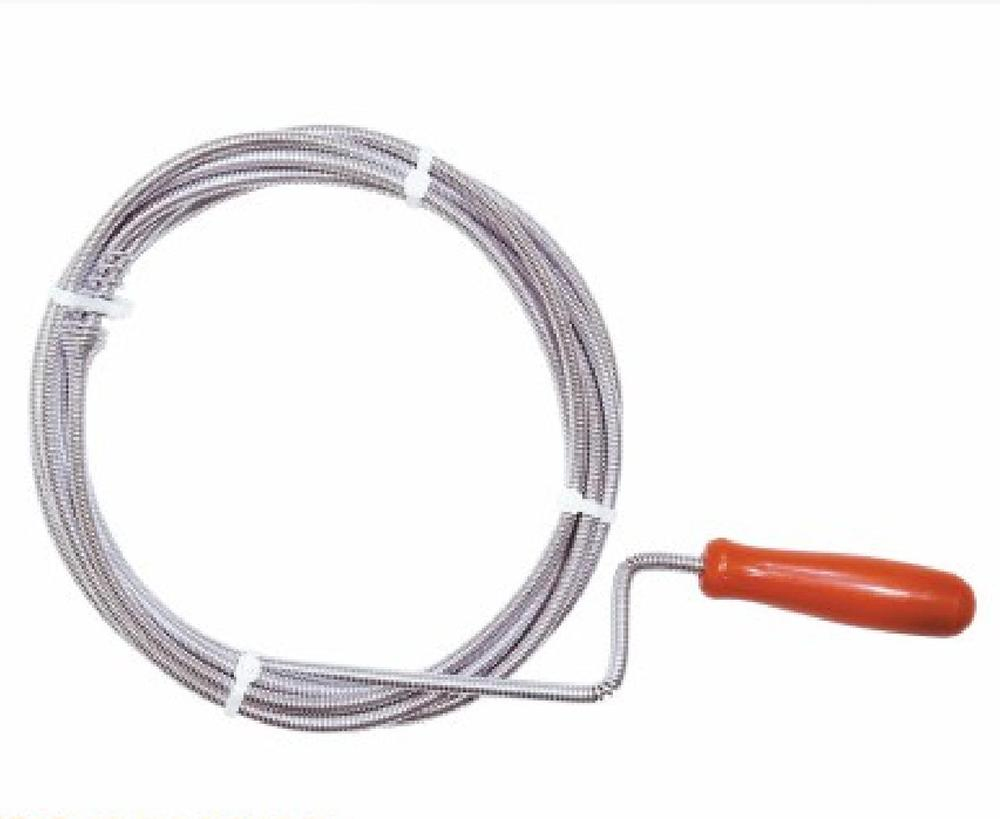 Ручной трос для прочистки канализации с винтовым наконечником