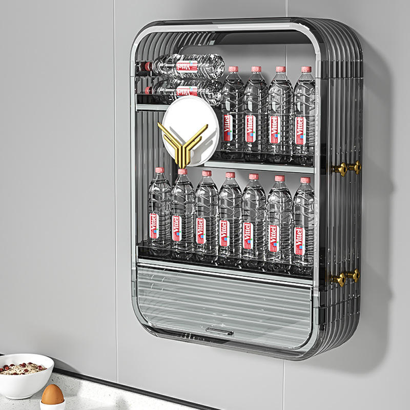 High Quality House Kitchen No Drilling Wall Hanging Storage Shelves