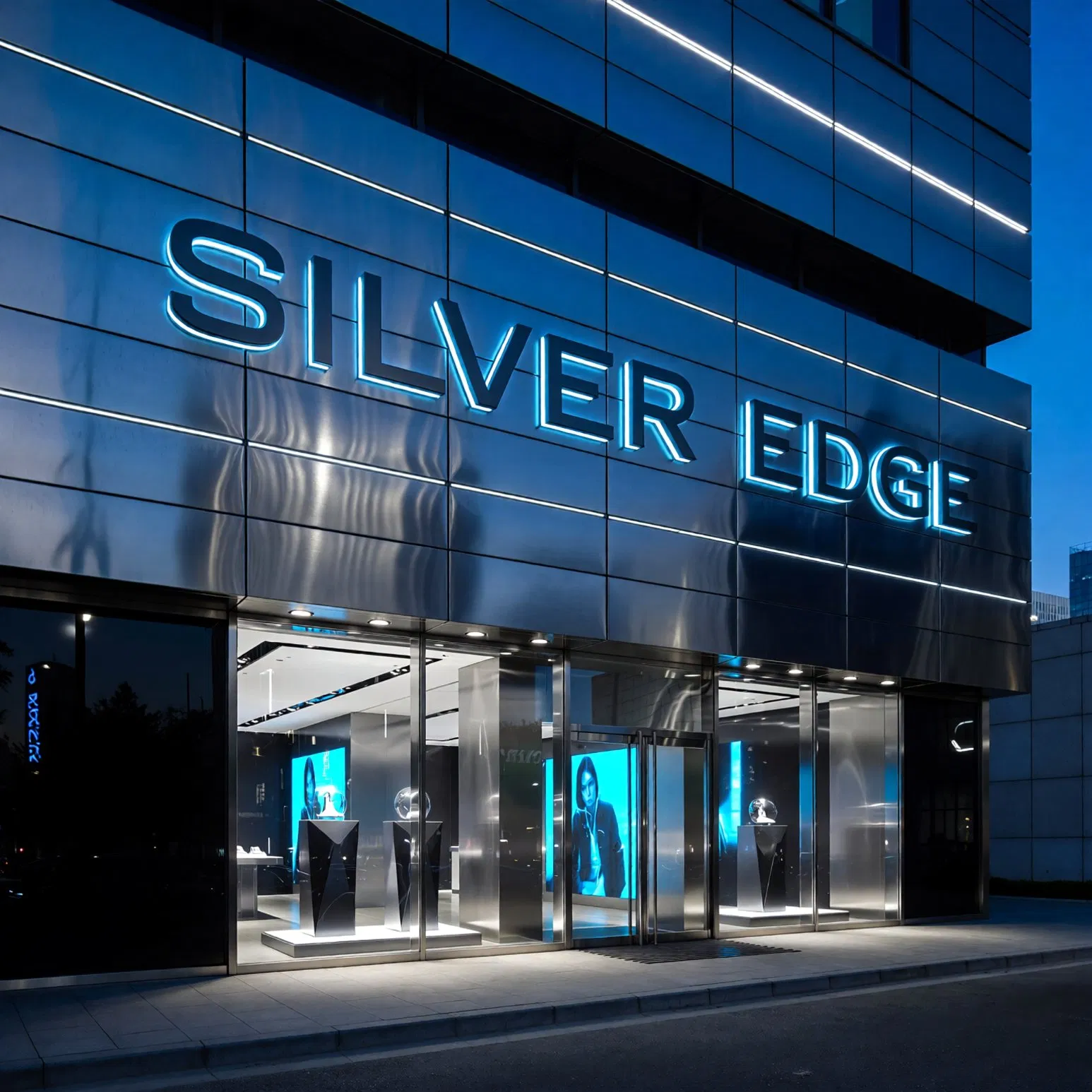 Stylish 3D LED Sign with Custom Shapes and Bright Color Effects