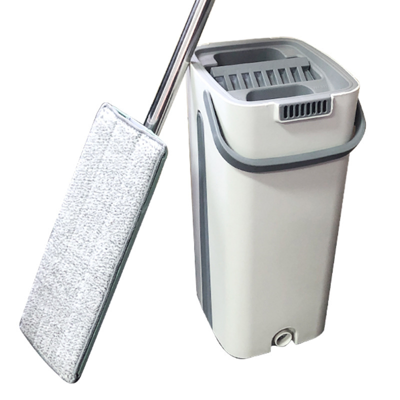 Швабра с ведром для влажной и сухой уборки