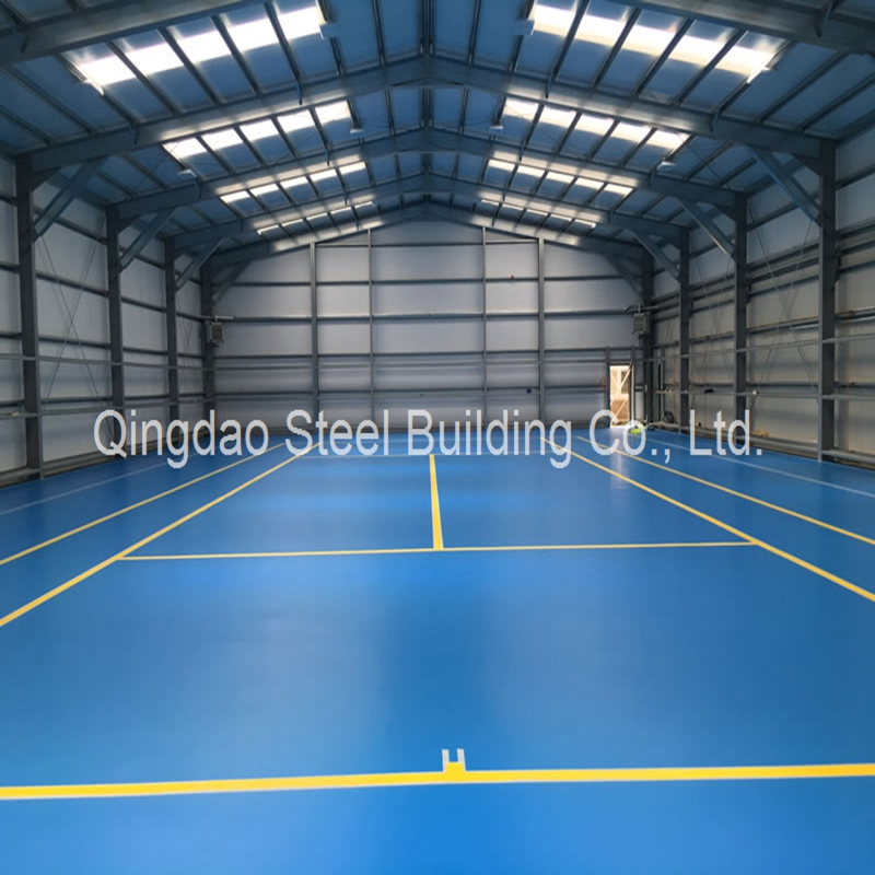 Prefabricated Steel Structure Indoor Badminton Court Steel Structure Football Court Sport Hall