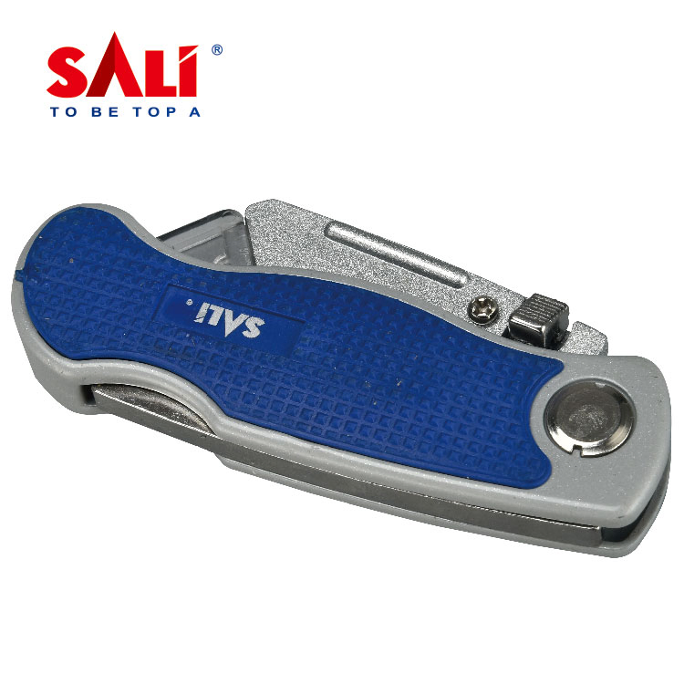 Sali 60mm 1+5 Blades Zinc Alloy Pocket Folding Utility Knife