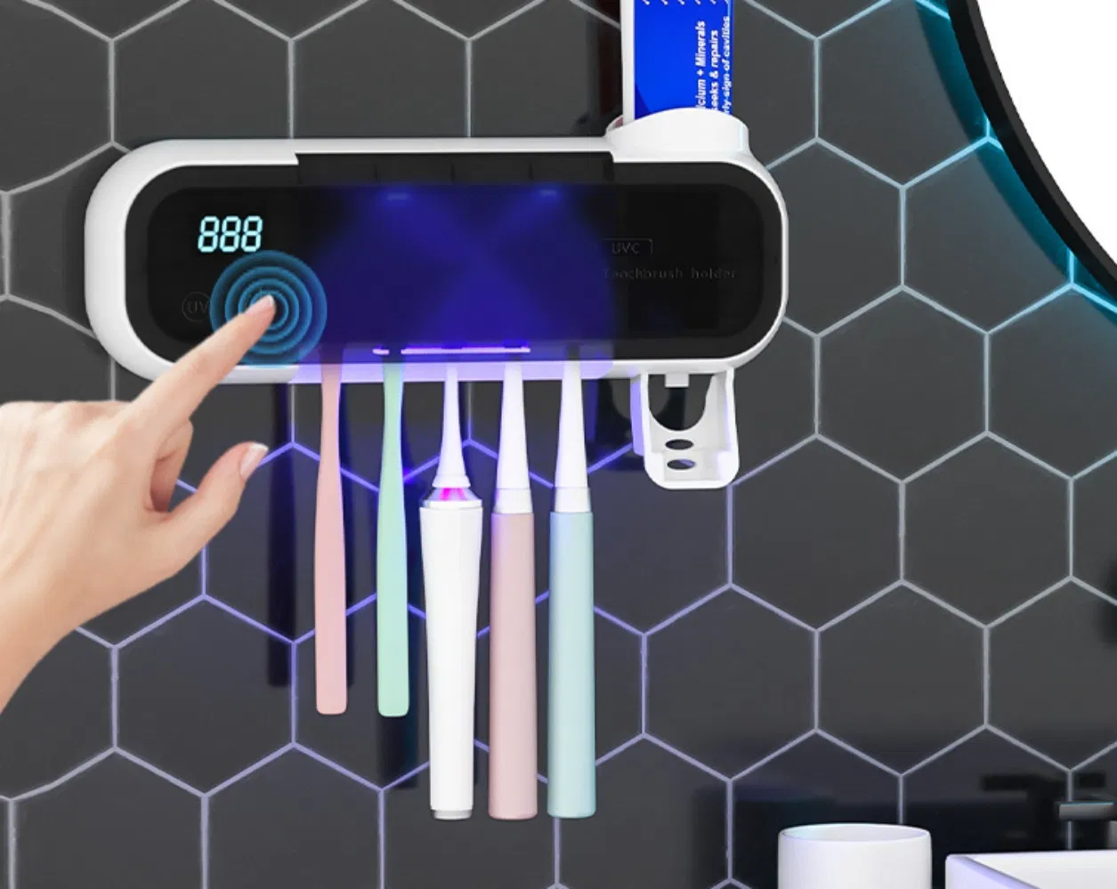 УФ-стерилизатор для зубных щеток с держателем