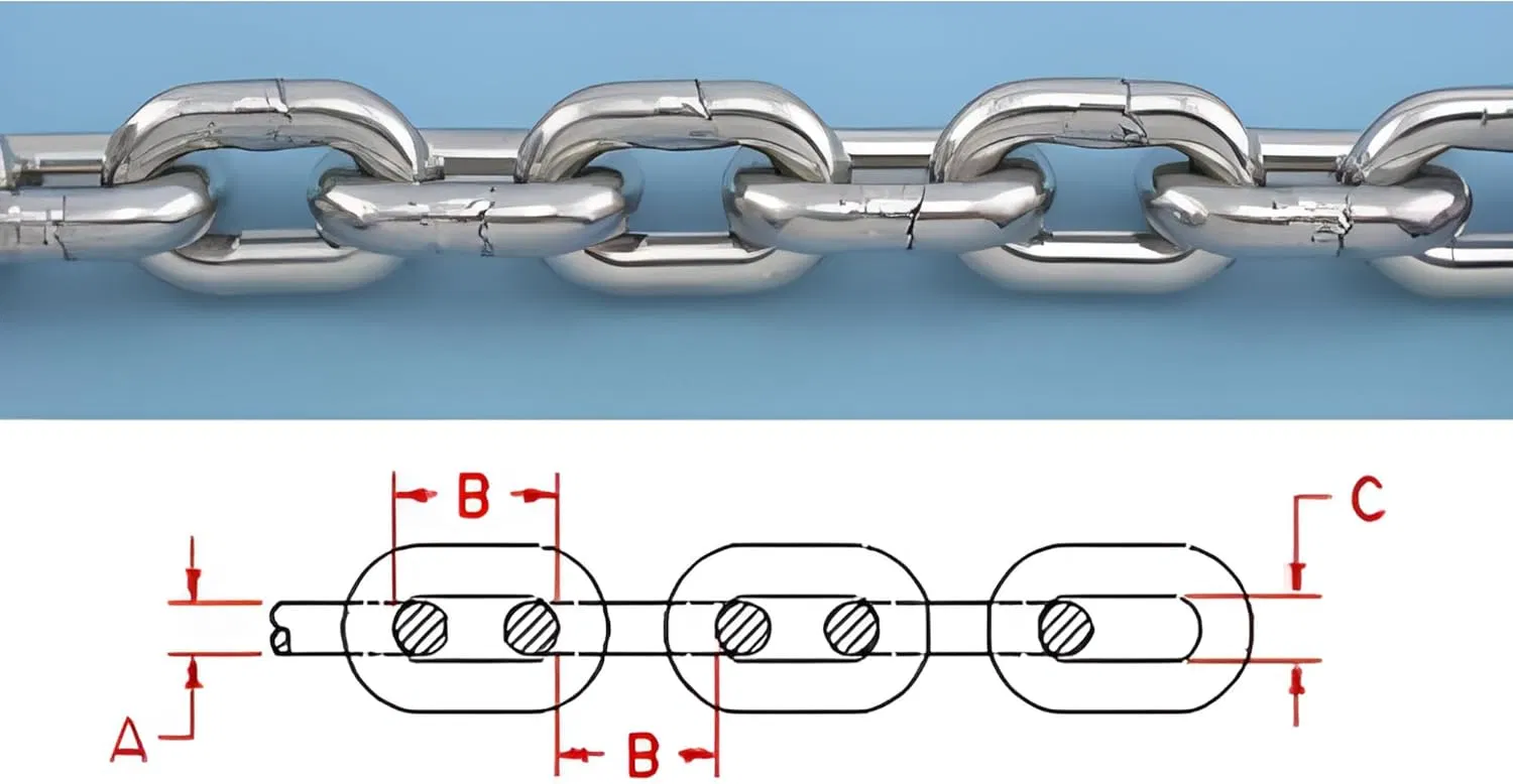 Marine Grade Chain Windlass Anchor Chain 316 DIN766