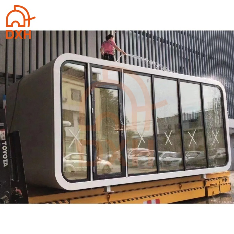 Dxh Container House Modern Modular Steel Glass Home Apple Cabin with High Quality