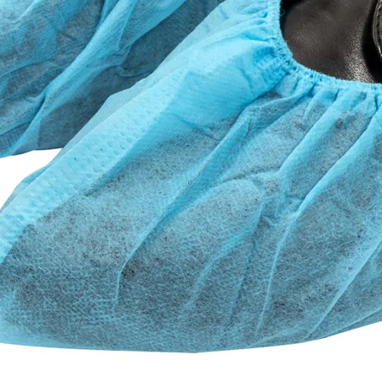 Premium Blue and Pink Disposable Nonwoven Shoe Covers 23GSM