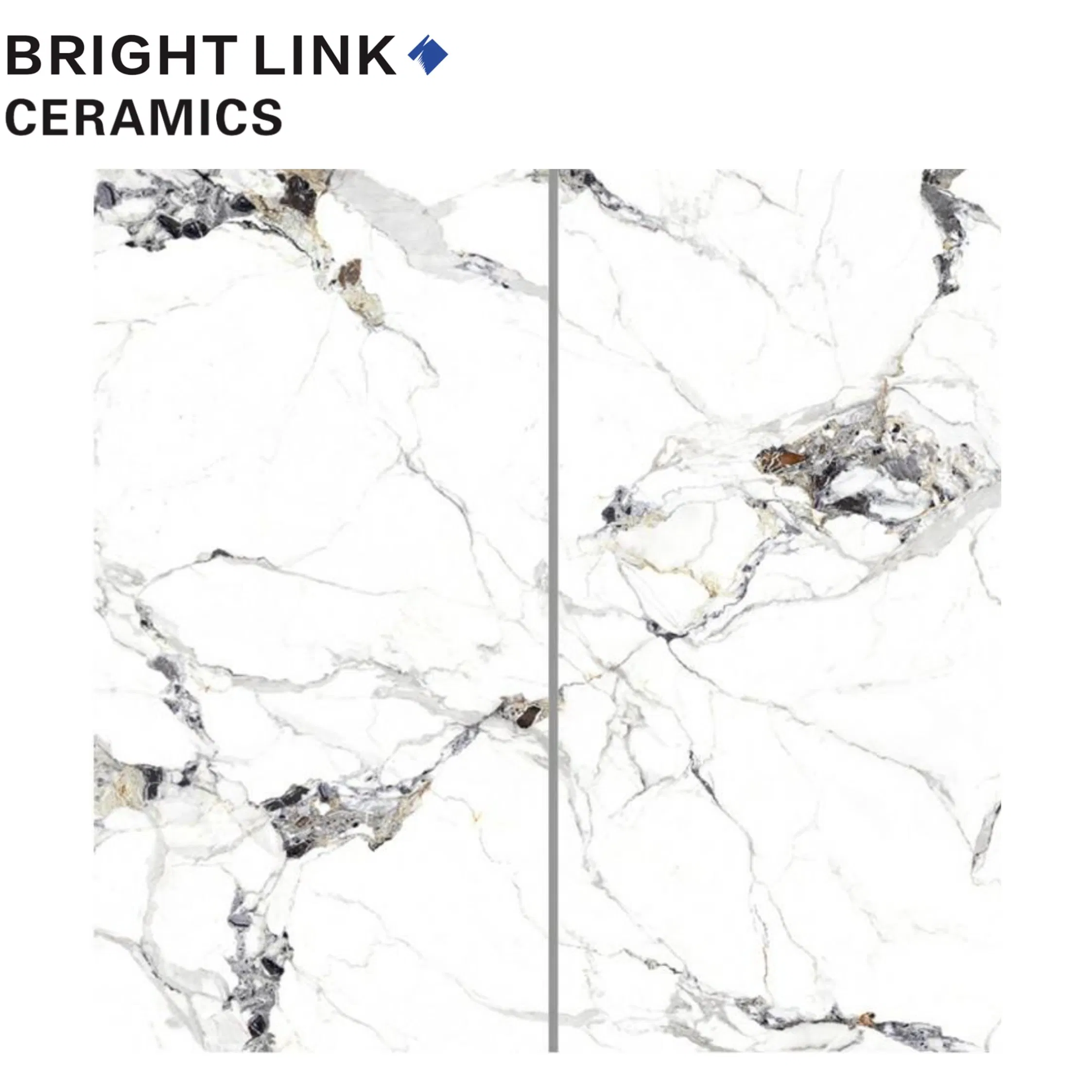 Bathroom Kitchen Marble Glazed Vitrified Floor Porcelain Tile