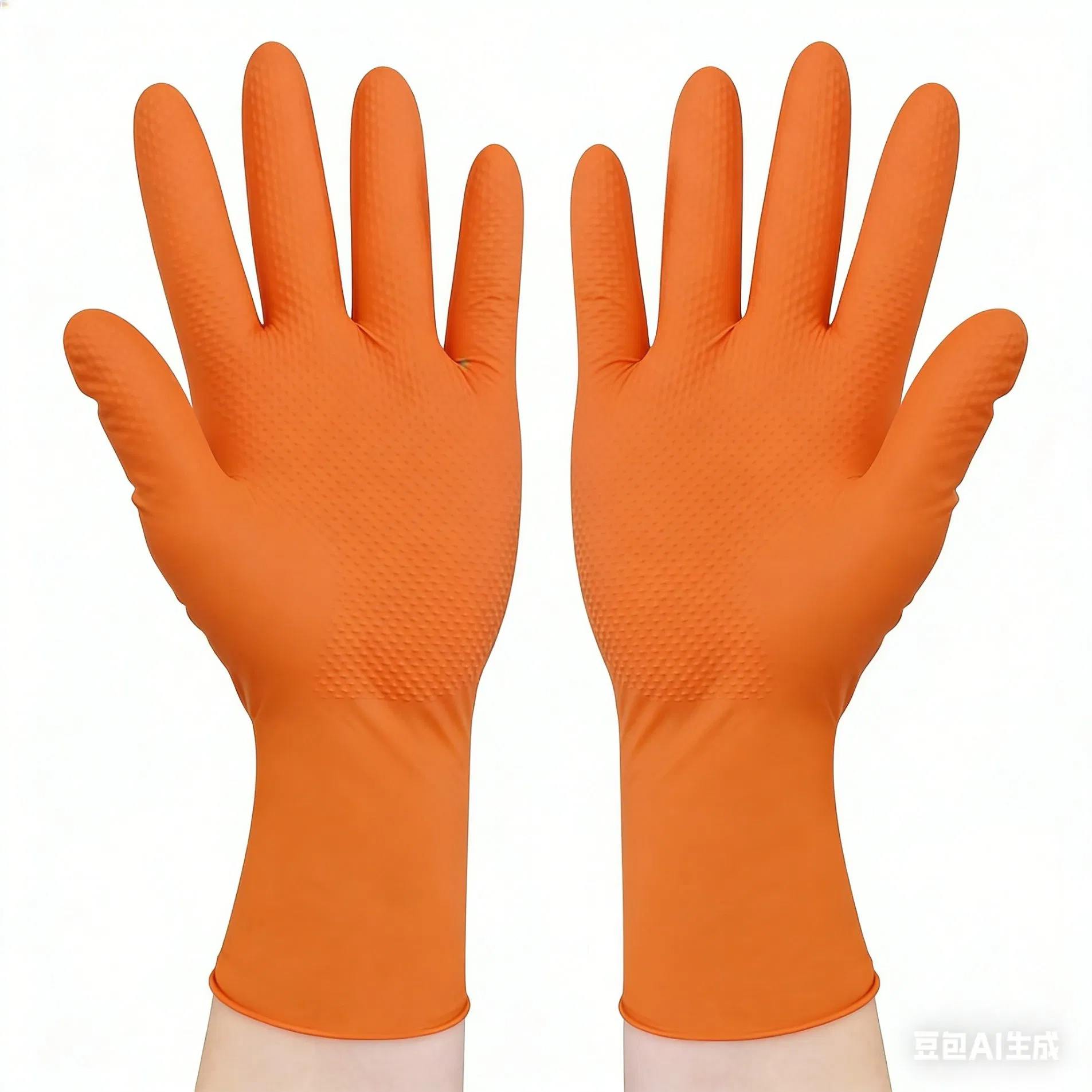 Durable Nitrile Gloves with Diamon Grip for Heavy Work, Auto Fixing and Industrial Use