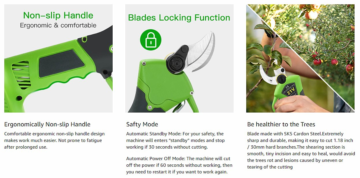 Аккумуляторный секатор Feihu 18V