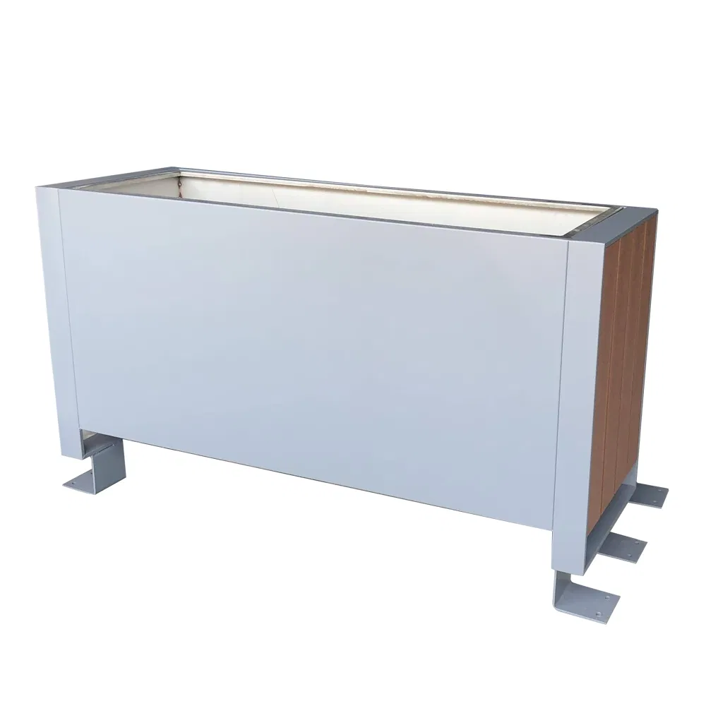 Металлические кашпо для сада, прямоугольные, цветные