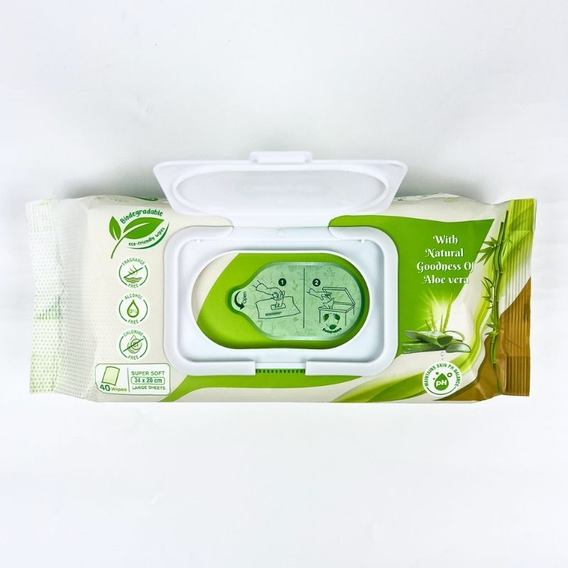 Jiayue Wipes Natural Bamboo Fiber Skin-Friendly Super Absorbent Body Wet Wipes