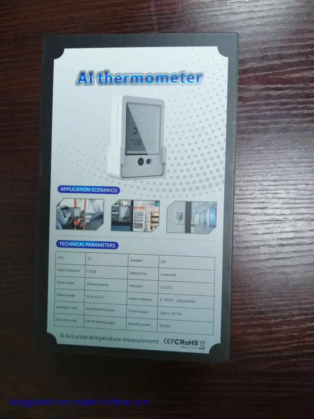 Smart Ai Thermometer for Doorbell Temperature