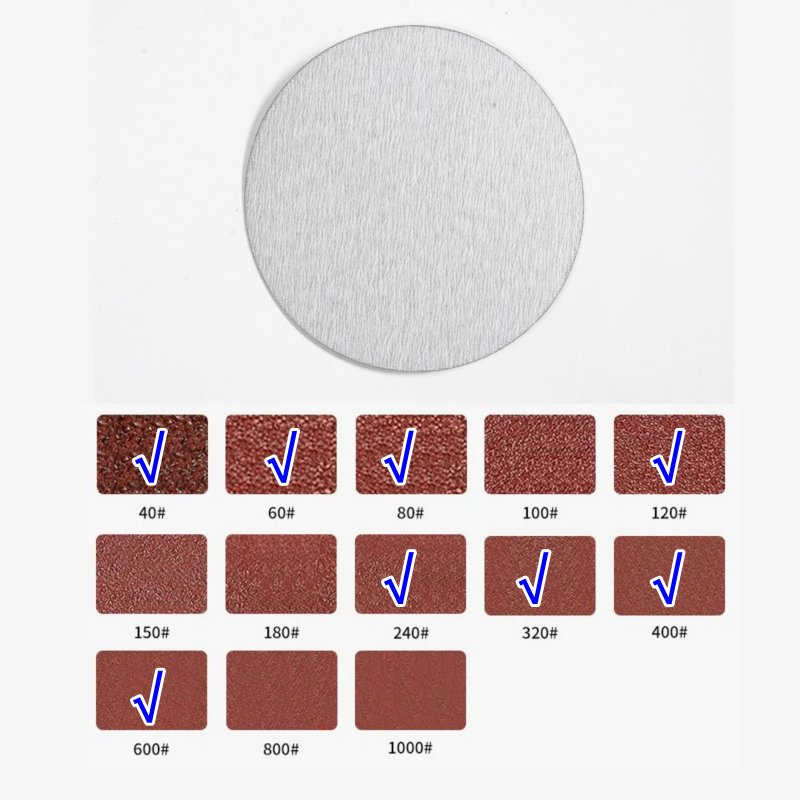 Hook & Loop Discs for Aluminium Without Hole for Polishing
