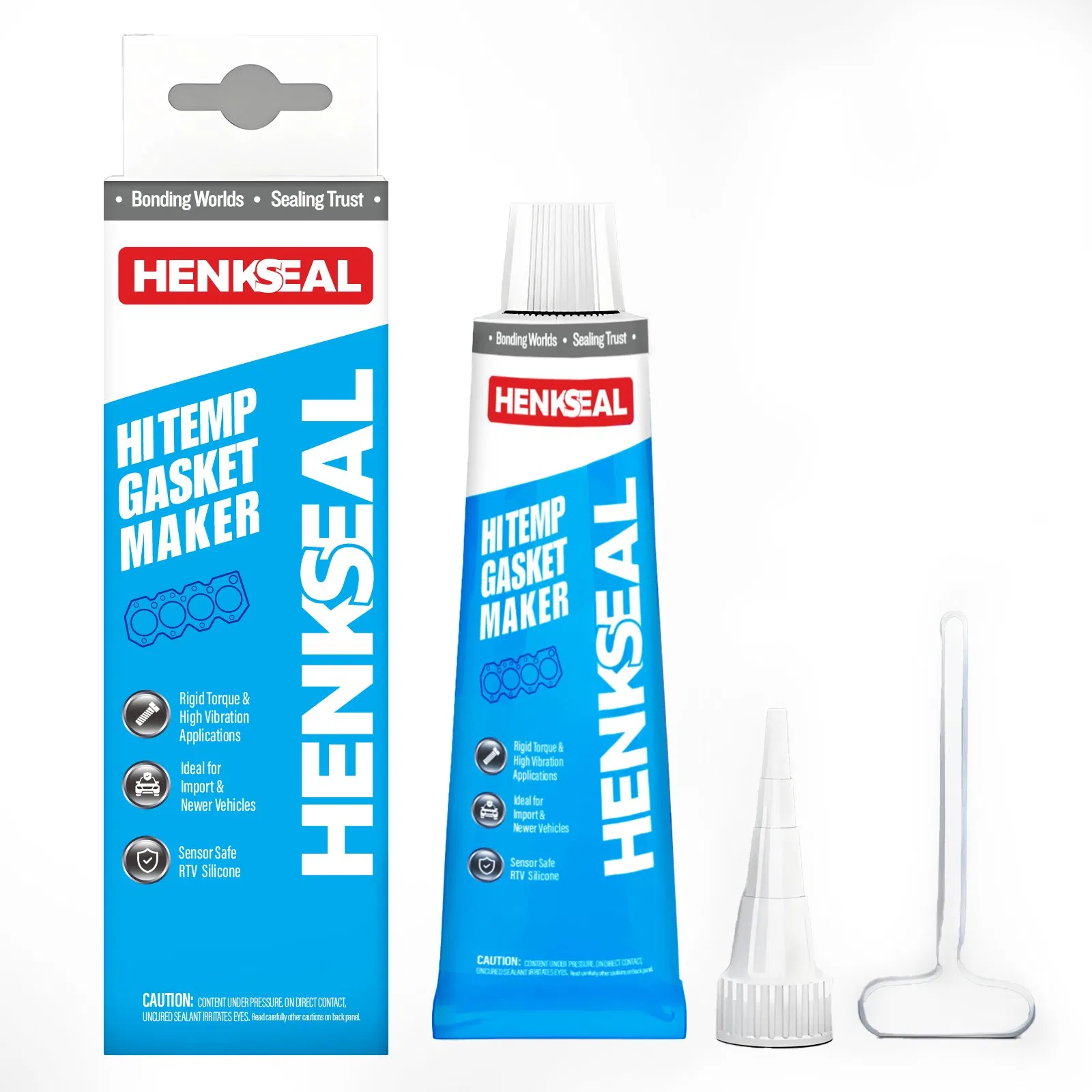 Henkseal® 75ml Black High Temperature RTV Silicone Sealant for Automotive Repair