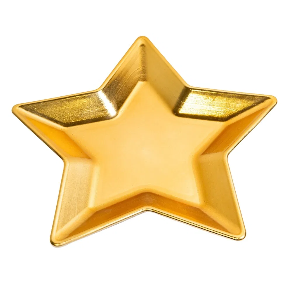 Elegant Presentation Pentagram Shape PP Material Disposable Plastic Classic Charger Plate