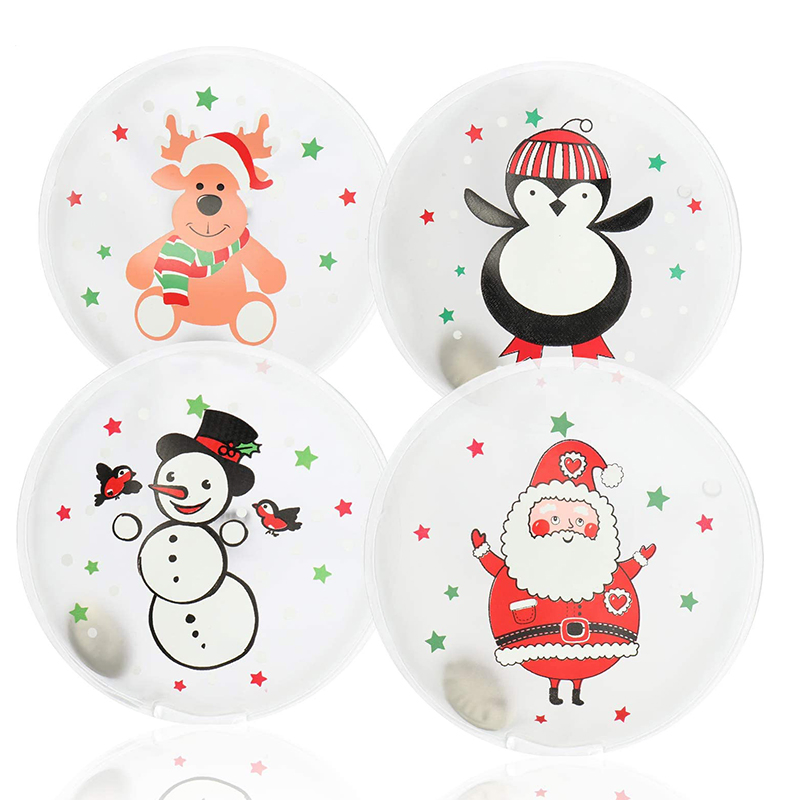PVC Christmas Reusable Instant Magic Click Coin Activated Gel Heat Pack Warming Hot Pack Portable Hand Warmer