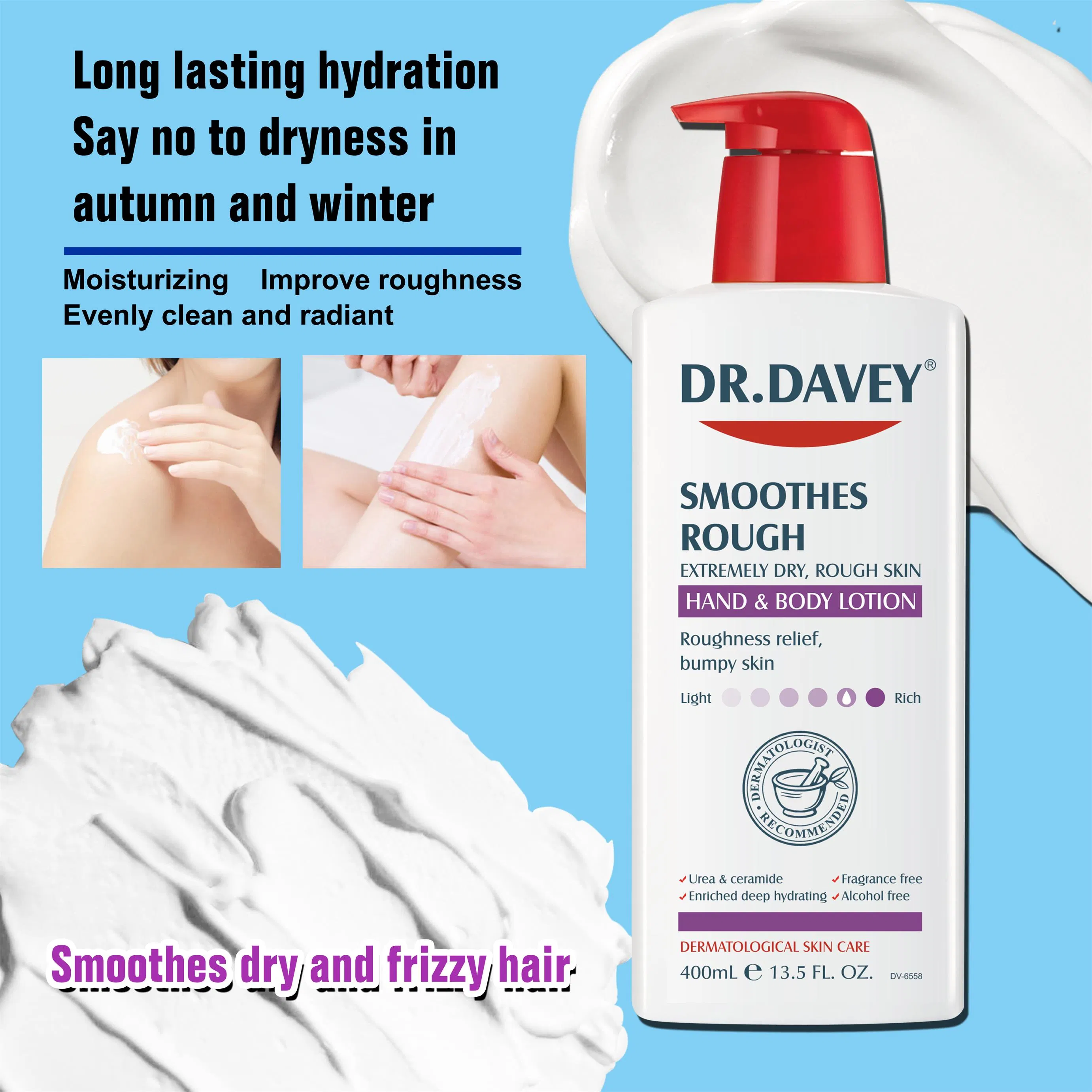 Dr. Davey Smoothes Rough Hand & Body Lotion 400ml