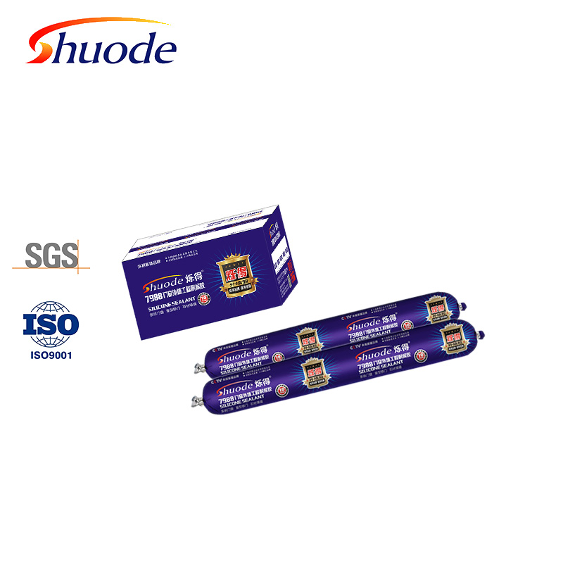 High Viscosity Silicone Sealant for Waterproof Projects, Grey Color