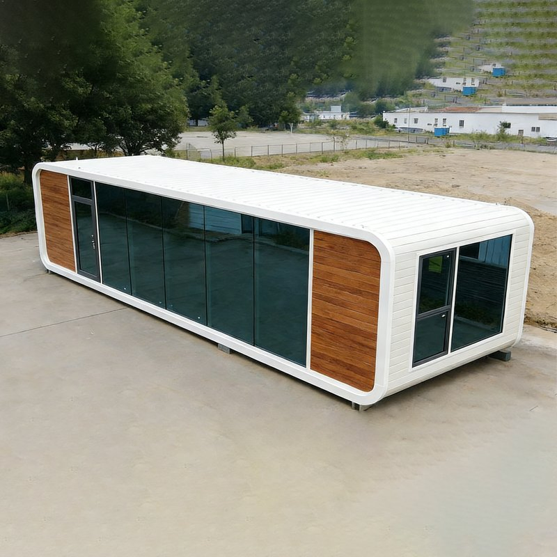 Factory Customized Steel Frame 20FT Movable Luxury Tiny Apple Cabin Portable Movable Container House for Office Use
