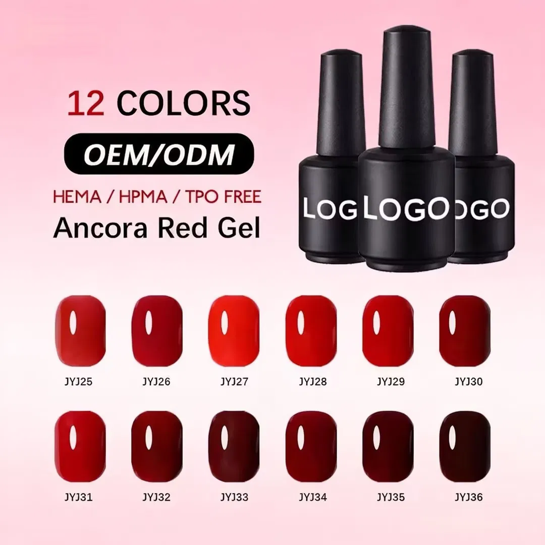 Classic Red Shades High Quality Nail Industry Salon UV Gel Polish Painting