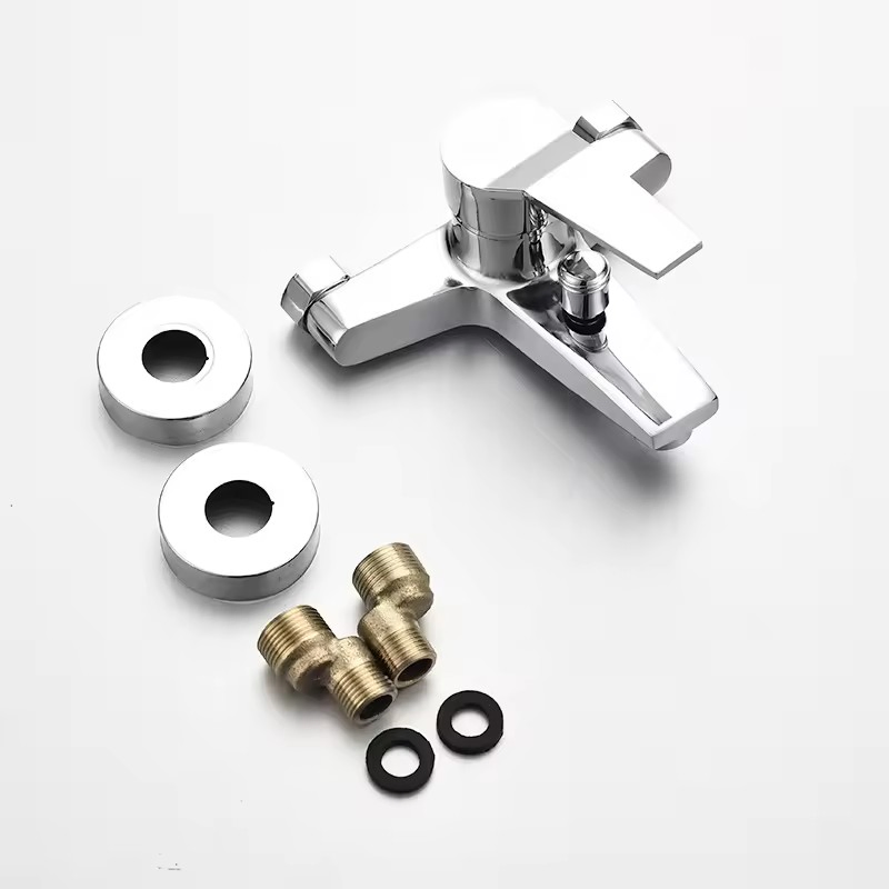 Brass Body Zinc Handle Ceramic Cartridge Bathroom Shower Faucet