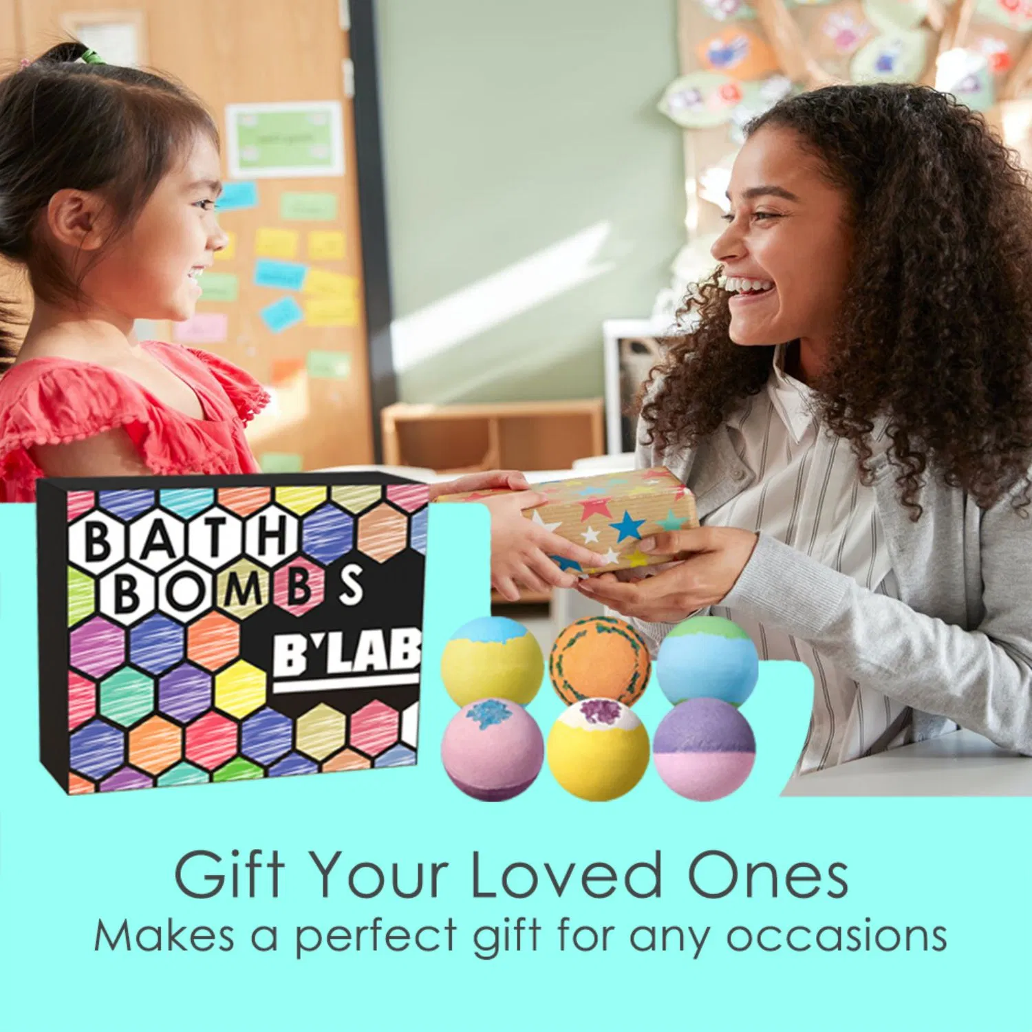 Private Label Bath Bombs Gift Set Shea & Coco Butter Dry Skin Moisturize Bubble SPA Bath