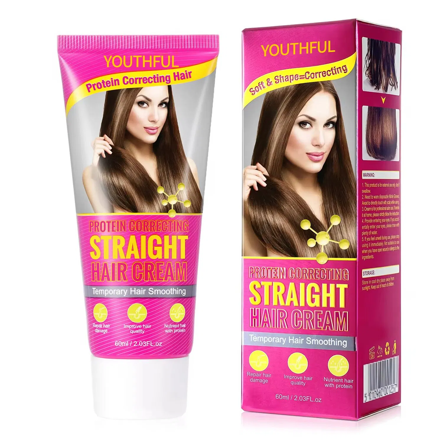 Soft Shape Correcting Hair Collagen Treatment Hair Straightening Cream