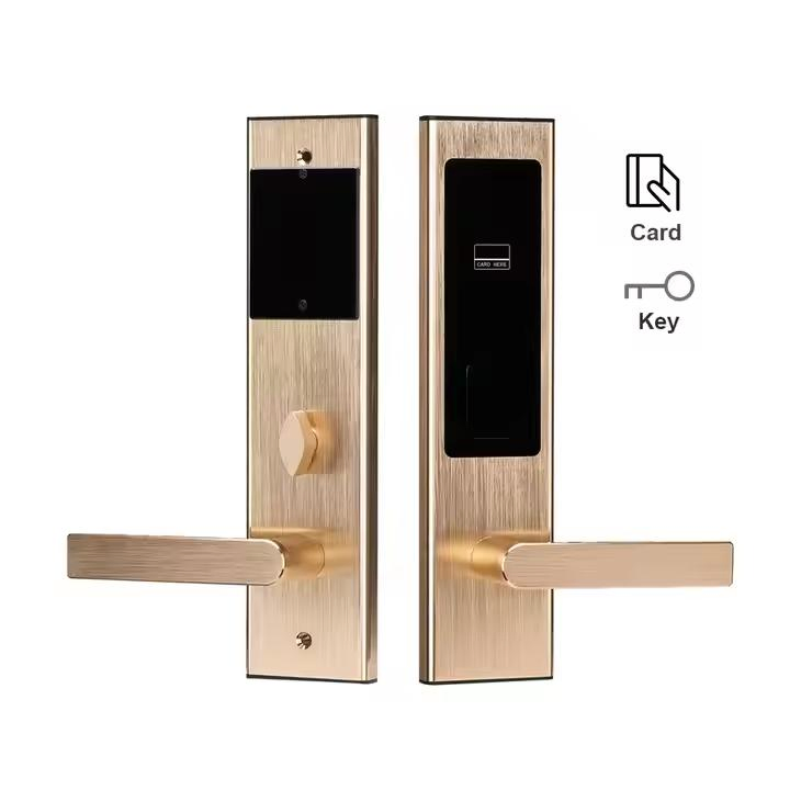 Electronic Security Us Mortse Smart RFID Key Card Hotel Door Lock with Management Software System Price