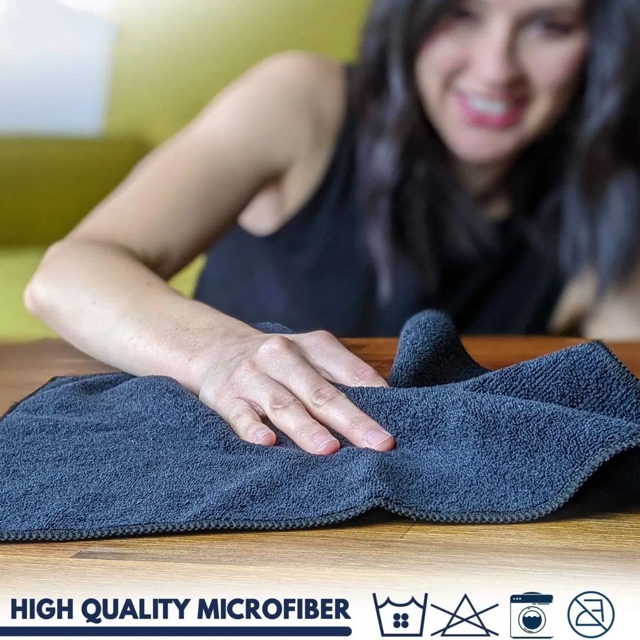 Car Wash Microfiber Super Soft Reusable Lint-Free Absorbent Cleaning Cloth