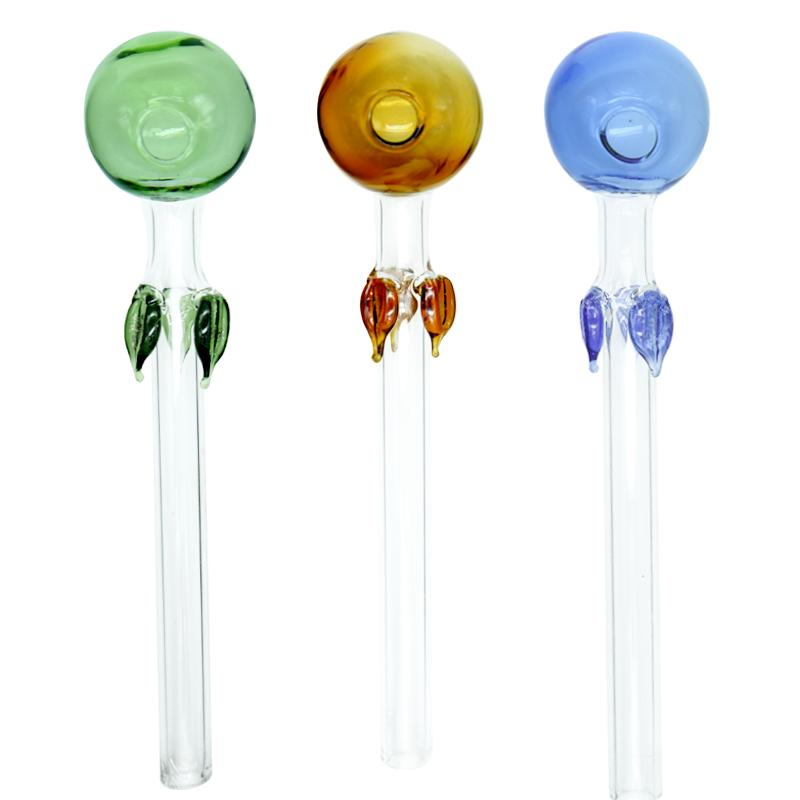 140mm Colorful Glass Sweet Puff Pipe Wholesale Oil Burners Pipe
