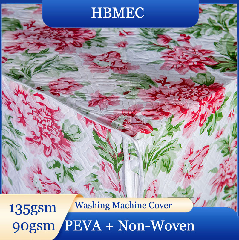 Yellow Flower Washing Machine Cover High Quality 135GSM 90GSM