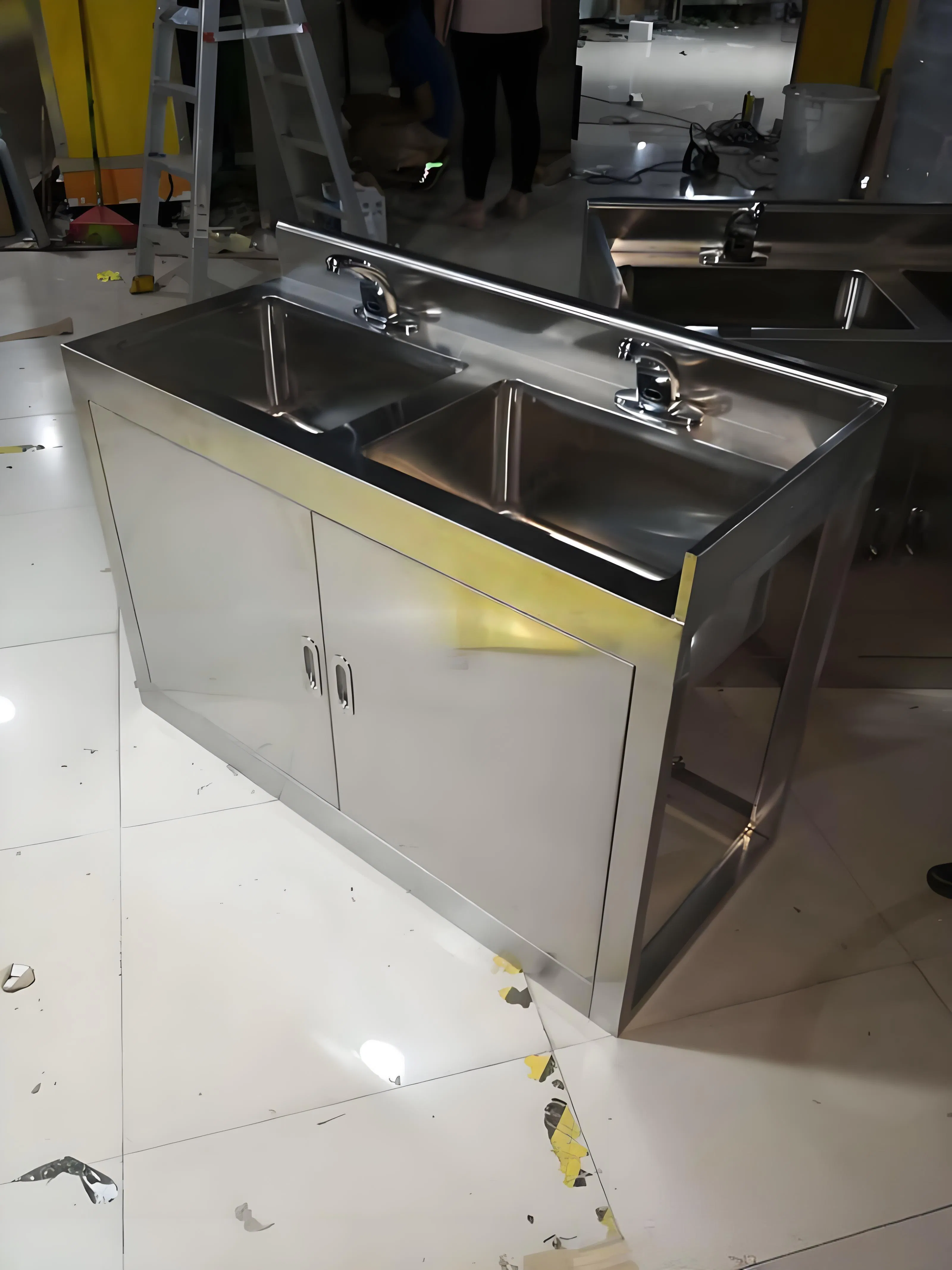 Induction Hand Washing Sinks for Food Factories Pharmaceutical