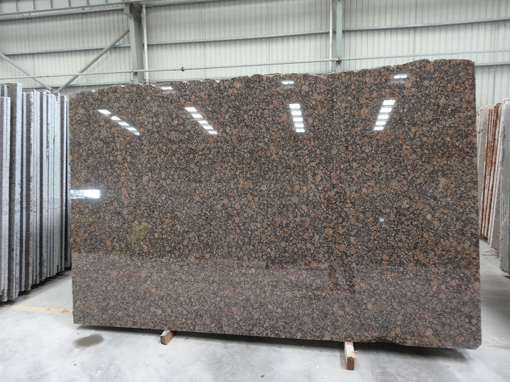 Filand Dark Brown Stone Polished Baltic Brown Granite Slabs