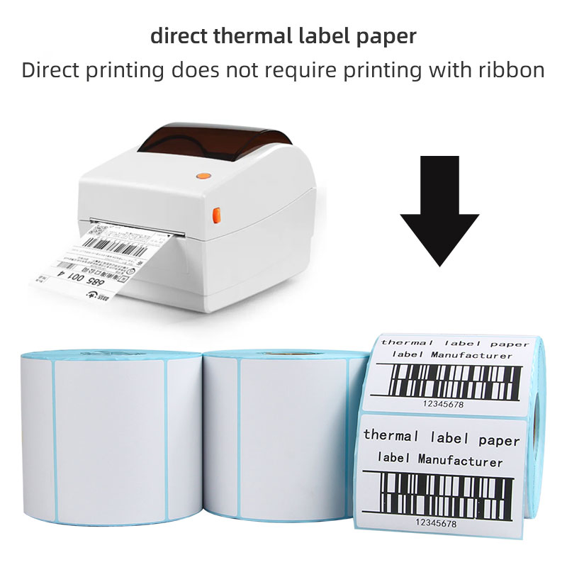 Custom Adhesive Thermal Labels 70X100mm for Printing Needs