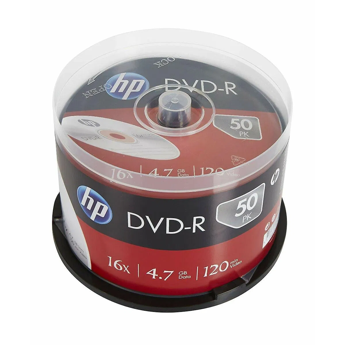 DVD-R диски HP 4.7 ГБ, 16x, 25 шт.