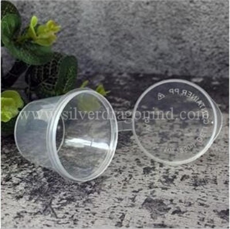 Food Grade Clear 25ml 1oz Plastic PP Bowl with Lid Sauce Box