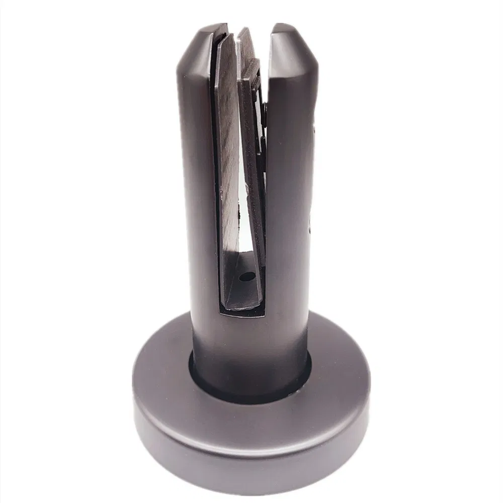 Black Color 160mm Glass Railing Clamp Glass Spigot Fitting