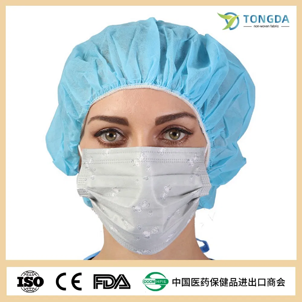 Factory Direct Supply Disposable Elastic String PP Bouffant Caps
