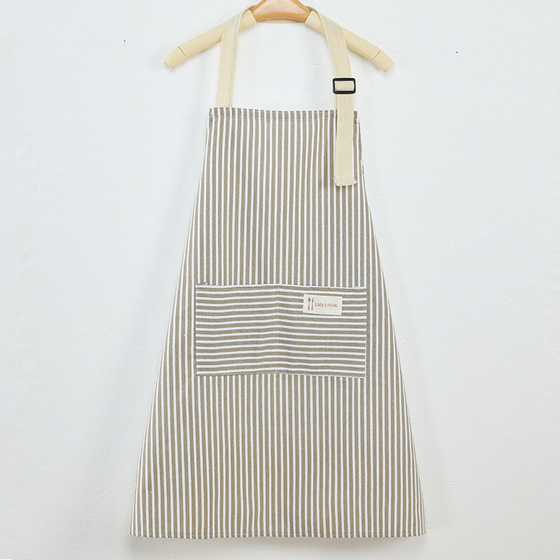 Custom Cooking Logo Waiter Apron Cotton Linen Women Cotton Apron Customize Kitchen Apron with Logo