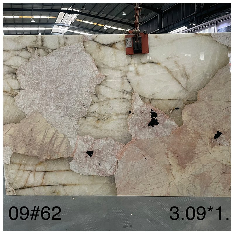 Brazilian Backlit Pink Patagonia Quartzite for Luxury Apartment and Hotel