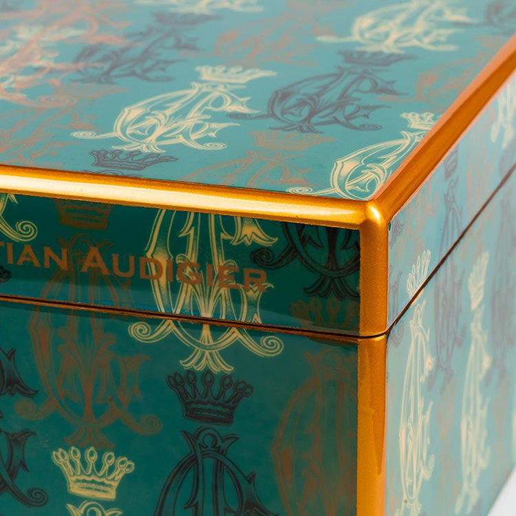 Custom Colorful High Glossy Cedar Wooden Piano Finish Cigar Box for Gift