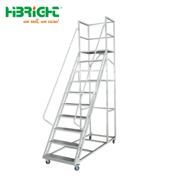 2.5m Patform Height Foldable Warehouse Cart Step Ladder