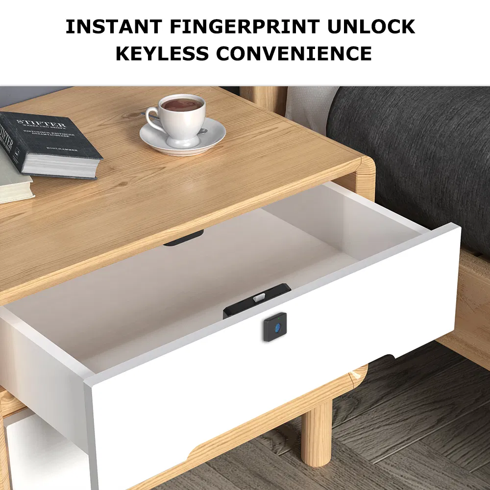 Intelligent Keyless Fingerprint Lock for Drawer Cabinet Use Micro Electronic Biometric Lock for Home Office Furniture Use