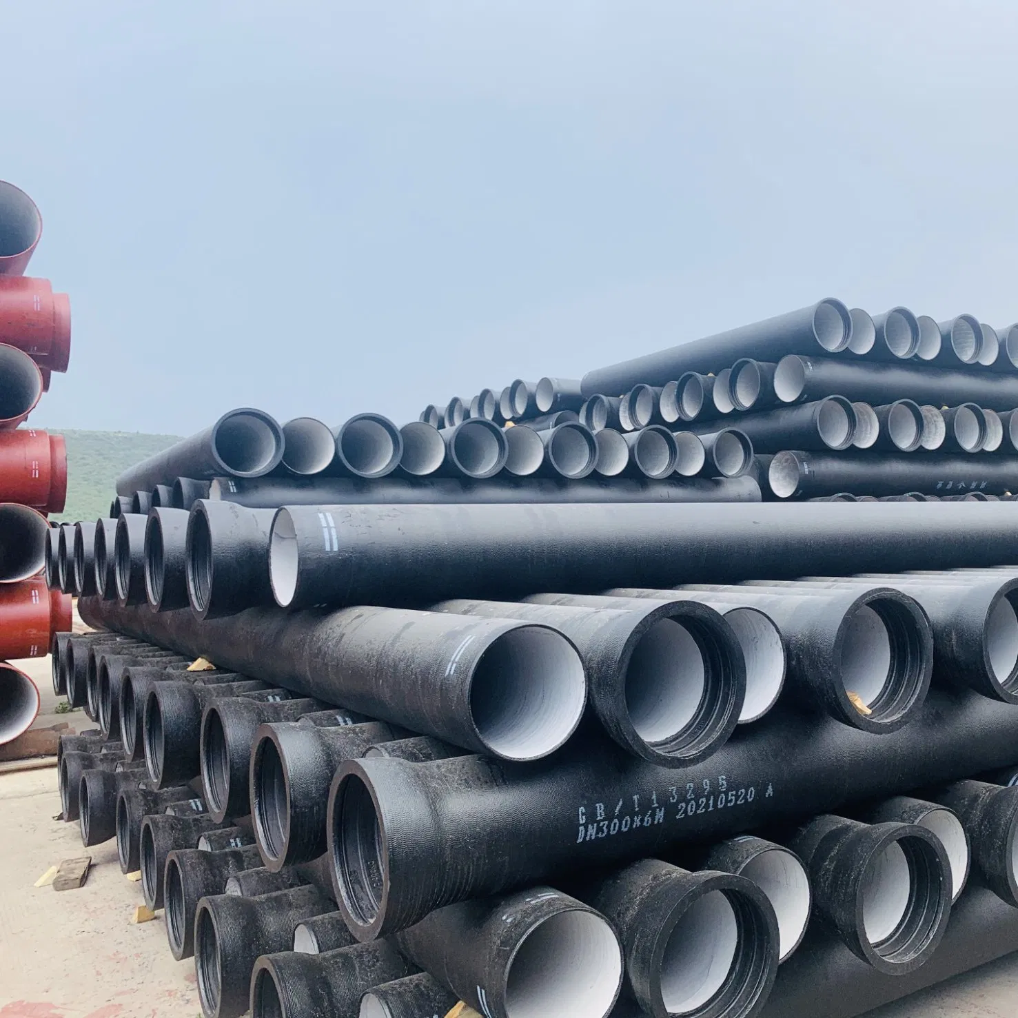 ISO2531 En545 K9 Socket Spigot T-Type Joint DN400 DN500 DN600 Ductile Cast Iron Pipe