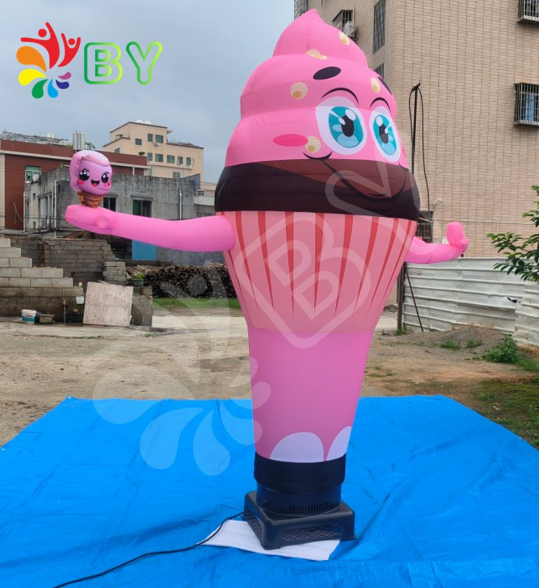 Boyan Ice Cream & Snow Cone Air Dancer with Arrow Sign