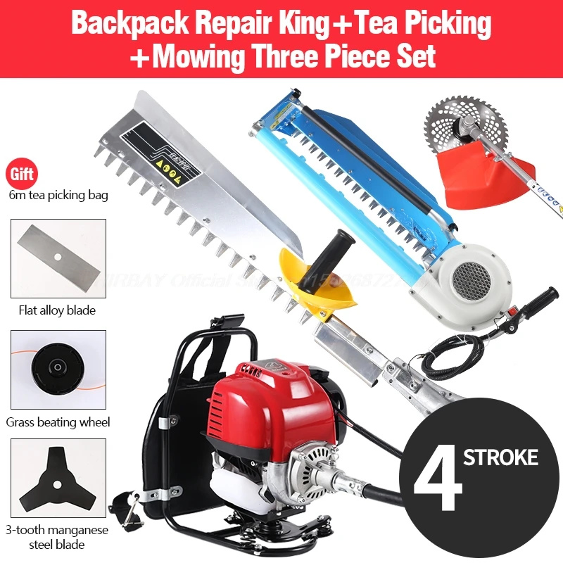 6 in 1 Gx35 4-Stroke Hedge Trimmer Gasoline Lawn Mower