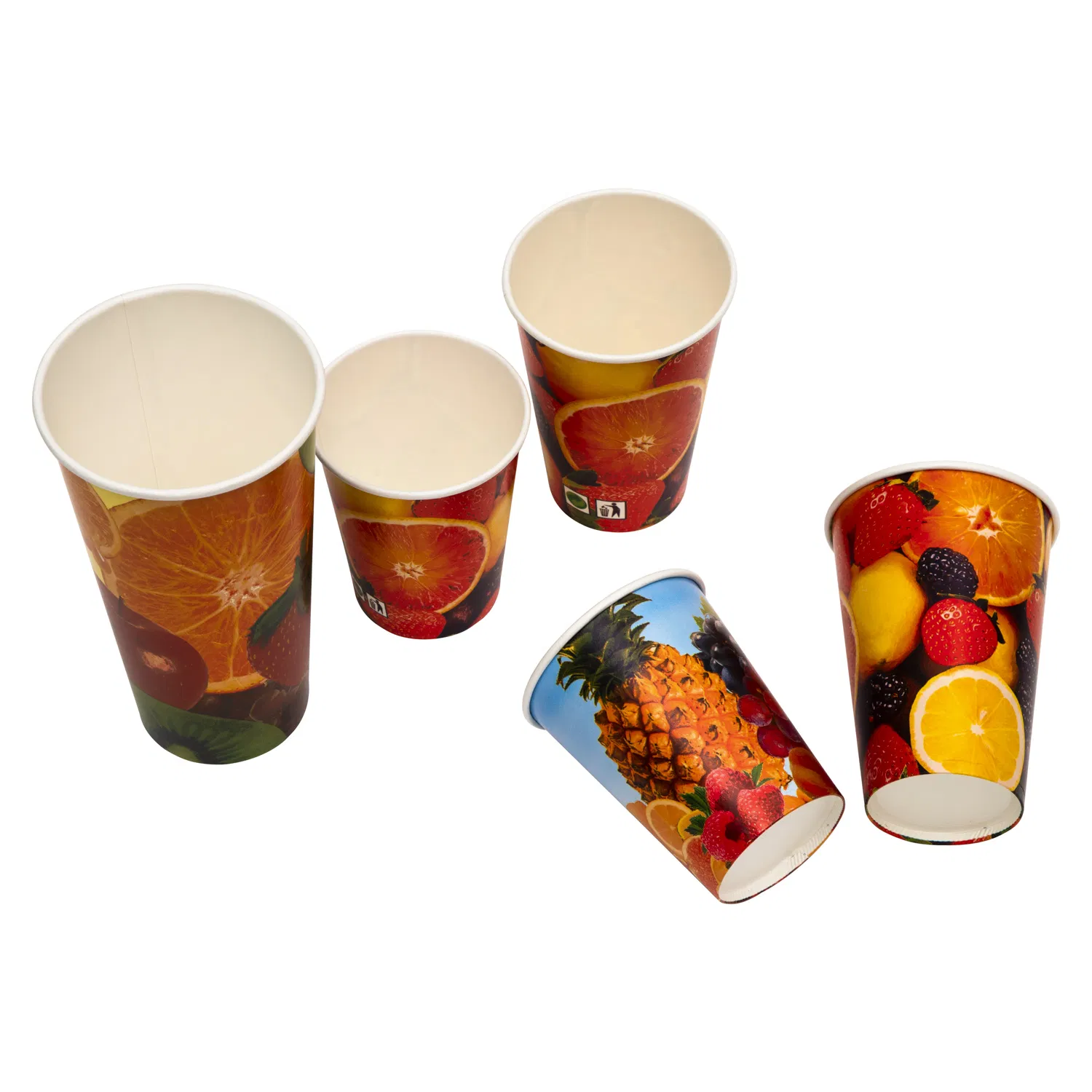 7 Oz Disposable Custom Printed Cold Drinking Paper Cup for Juice
